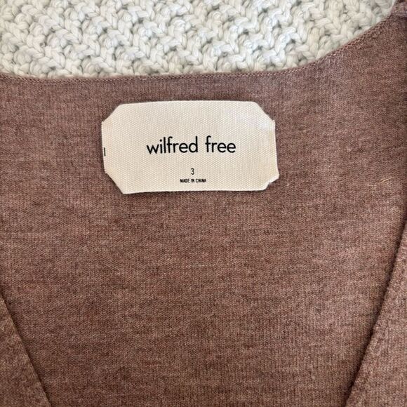 Wilfred Free Aritzia Souvenir Sweater Oversized V-neck pullover Women's Size 3 - Picture 7 of 9